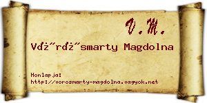 Vörösmarty Magdolna névjegykártya