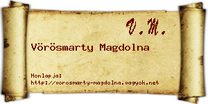Vörösmarty Magdolna névjegykártya
