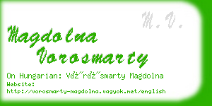 magdolna vorosmarty business card